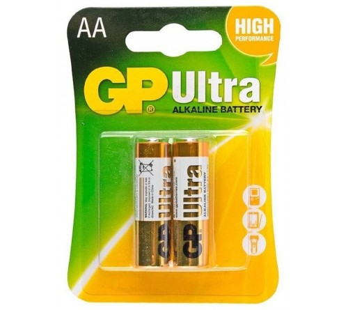 Батарейка GP ULTRA       LR6  Alkaline  1,5 V   (  2BL)(20)(160) 