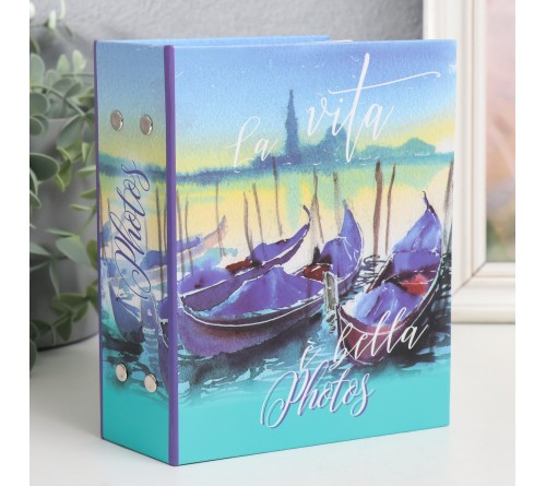 Ф/Альбом  PL-001-3   100 фото  10*15  с кармашками, Watercolor travel, Венеция    (24) 