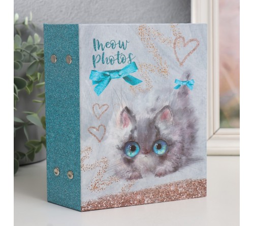 Ф/Альбом  PL-002-1   100 фото  10*15  с кармашками, Sweet kittens, Белый котёнок    (24) 