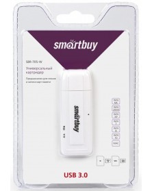 USB-картридер  SmartBuy  (SBR  -705-W) White  USB 3.0..