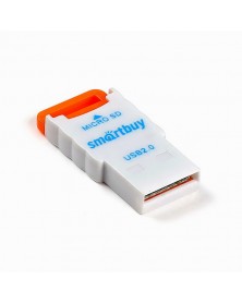 USB-картридер  SmartBuy  (SBR  -707-O)(Micro SD) Orange..