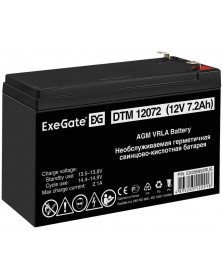 Аккумулятор ExeGate  DTM 12v -  7,2 Ah    Свинц.- кислотный  AGM  (1 / 10)
