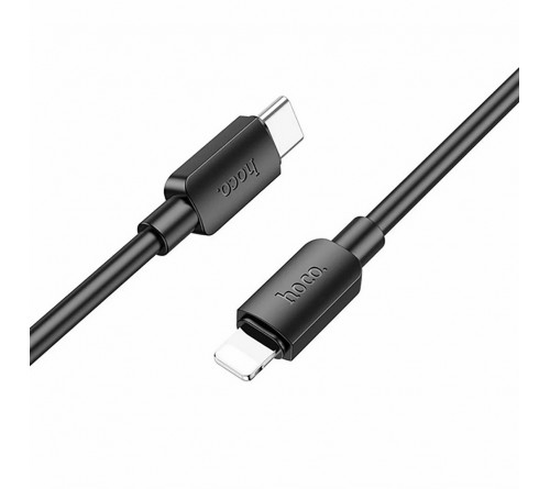 Кабель  Type C - 8-pin Hoco X 96 1.0 m,3.0A, Black, коробочка Пластик PD 20W 