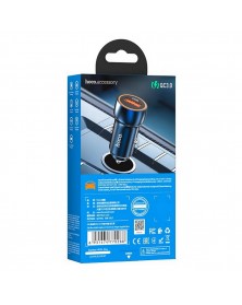Автомобильное Зарядное Устройство 12V- USB 1*USB выход   Hoco Z 46   3.0A,Blue QC 3.0 18W Fast Charger 