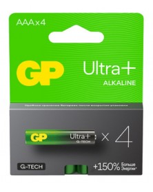 Батарейка GP ULTRA PLUS   G-tech    LR03  Alkaline 1,5 V     (  4BL)(40)(320)