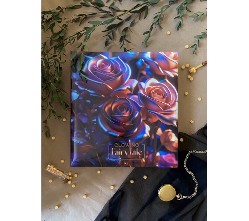 Ф/Альбом  PL - 008-3  SA-50 Магн.листов, на кольцах  (23*28)  Liquid metal flowers 3, Розы    (6)