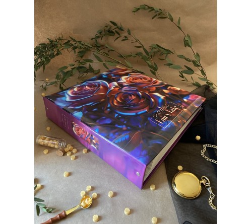 Ф/Альбом  PL - 008-3  SA-50 Магн.листов, на кольцах  (23*28)  Liquid metal flowers 3, Розы    (6)