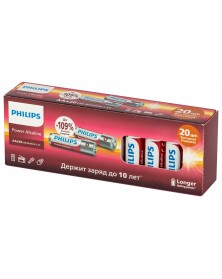 Батарейка PHILIPS           LR03 ААА  Alkaline ( 20 BOX) Power 1,5 V P20BX-..