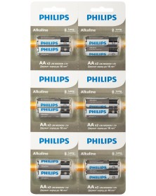 Батарейка PHILIPS            LR6 AA  Alkaline 2*6 шт Entry 1.5V A12S-51 ( 1..