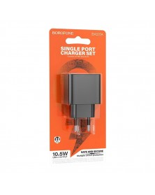 Сетевое Зарядное Устройство 220V- 1*USB выход   Borofone BAS11A  2.1A Black..