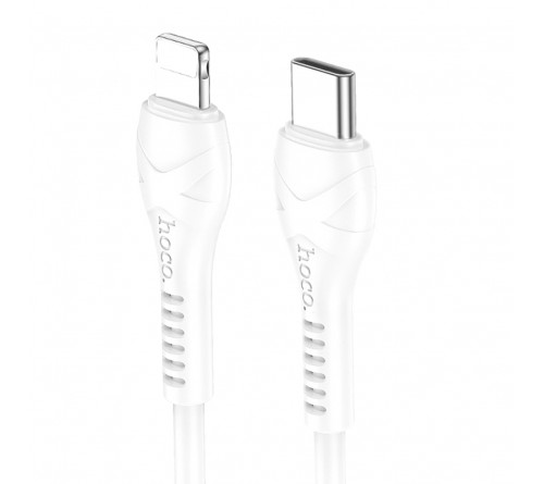 Кабель  Type C - 8-pin Hoco X  37 1.0 m,3.0A, White, коробочка PD 27W