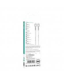 Кабель  Type-C - Type-C Hoco X  37 1.0 m, 3.0A, White, коробочка Силикон PD 60W