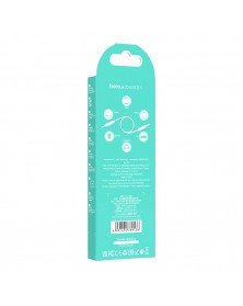 Кабель  AUX 3.5 Jack вилка - 3.5 Jack вилка   1,0 м, Hoco UPA 24 Black,коро..