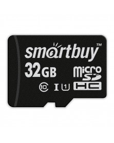 Карта памяти  MicroSDHC     32Gb (Class  10)  SmartBuy  без Адаптера UHS-1..