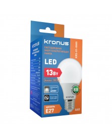 Лампа светодиодная KRONUS (LED) A60-  13W-4000K E27 Белый свет (KRS-01-0005..