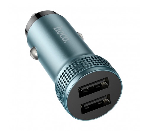 Автомобильное Зарядное Устройство 12V- USB 2*USB выхода Hoco Z 49 2.4A,Grey