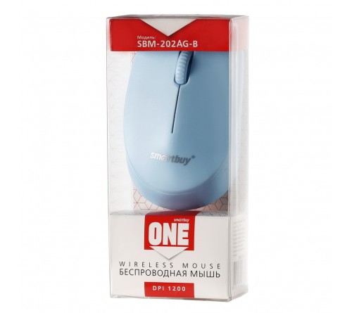 Мышь Smart Buy  202 AG-B               (Nano,1200dpi,Optical) Blue Беспроводная Коробочка