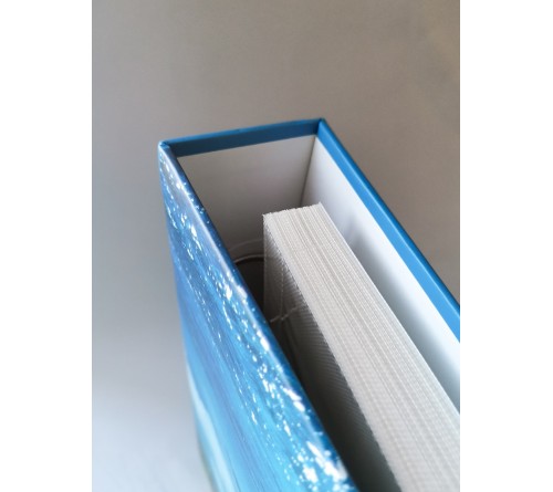 Ф/Альбом  PL-001-3   500 фото  10*15  с кармашками, пластик. листы кольца, deep blue, Поля    (6) 