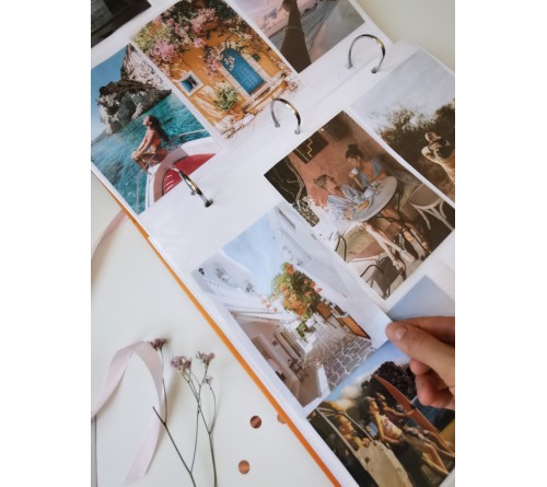 Ф/Альбом  PL-001-3   500 фото  10*15  с кармашками, пластик. листы кольца, deep blue, Поля    (6) 