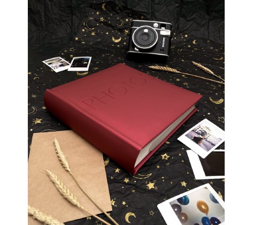 Ф/Альбом  DL-007     200 фото  10*15 Делюкс, бум. листы , книж. переплет, Cherry    (12) 