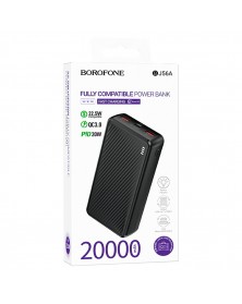 Внешний Аккумулятор Power Bank Borofone BJ  56A                          20000 mAh 1*USB 2.0A Black Type-C