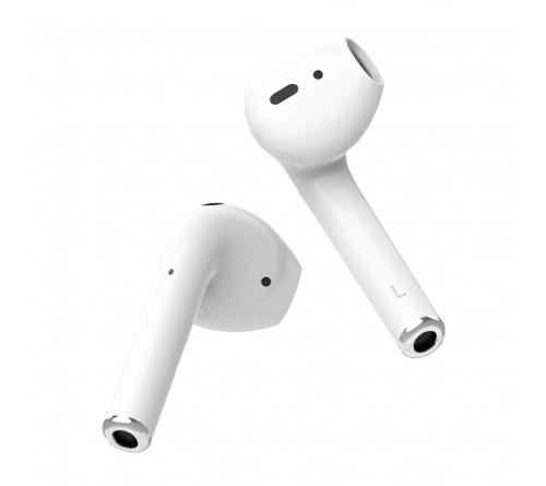 Гарнитура Borofone BW 01 TWS Plus (Внутриканальная)  (    ) White   HiFi ДУ Bluetooth v5.1,Беспроводная