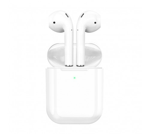 Гарнитура Borofone BW 01 TWS Plus (Внутриканальная)  (    ) White   HiFi ДУ Bluetooth v5.1,Беспроводная