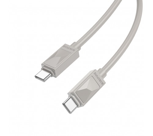 Кабель  Type-C - Type-C Borofone BX109 1.0 m,3.0A, Grey, коробочка Пластик, PD60W