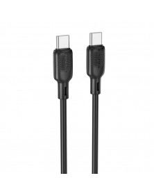 Кабель  Type-C - Type-C Borofone BX113 2.0 m,3.0A, Black, коробочка Силикон..