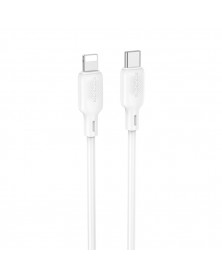 Кабель  Type C - 8-pin Borofone BX113 1.0 m,3.0A, White, коробочка силикон,..