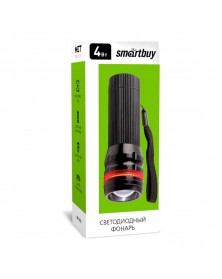 Фонарь Smartbuy SBF-307А, черный. Аккумуляторный светодиодный пластиковый ф..