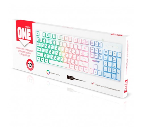 Клавиатура SmartBuy  SBK-251U-W                   (USB)         White Подсветка