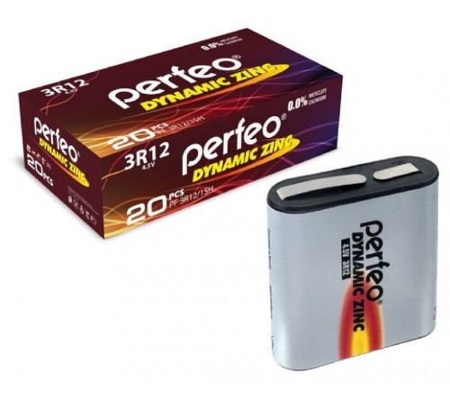 Батарейка Квадрат  Perfeo 3R12  Dynamic Zinc (10)(120)