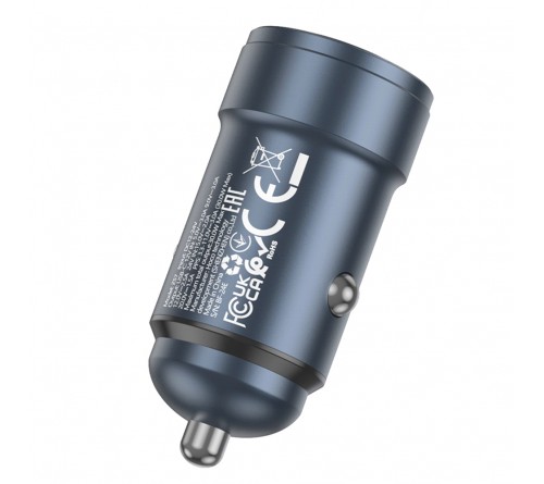 Автомобильное Зарядное Устройство 12V- 1*Type-C выход   Hoco Z  57 3.0A, Grey, QC3.0 Fast Charger PD30W