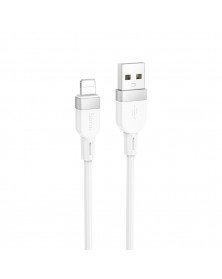 Кабель  USB - 8-pin Hoco X109 1.0 m, 2.4A, White, коробочка Силикон
