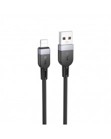 Кабель  USB - 8-pin Hoco X109 1.0 m, 2.4A, Black, коробочка Силикон