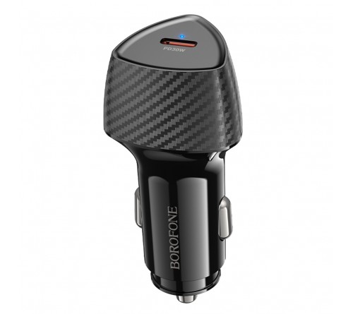 Автомобильное Зарядное Устройство 12V- 1*Type-C выход   Borofone BZ  31B 3.0A, Black, QC3.0 Fast Charger PD30W