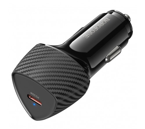 Автомобильное Зарядное Устройство 12V- 1*Type-C выход   Borofone BZ  31B 3.0A, Black, QC3.0 Fast Charger PD30W