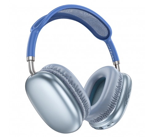 Гарнитура Borofone BO22 Plus            (Полноразмерная)  (    ) Blue  HiFi ДУ Bluetooth v5.4, Беспроводная AUX