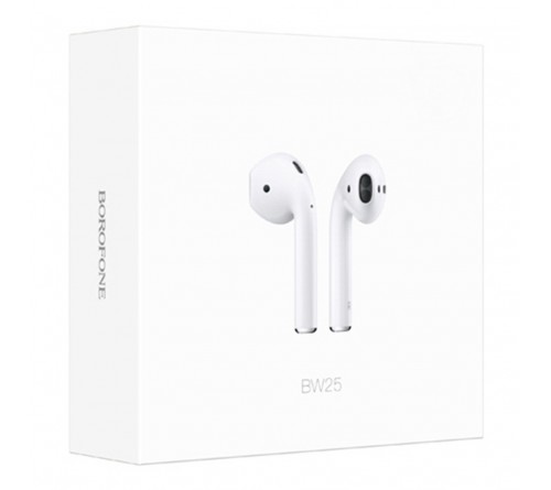 Гарнитура Borofone BW 25 TWS        (Внутриканальная)  (    ) White   HiFi ДУ Bluetooth v5.3,Беспроводная