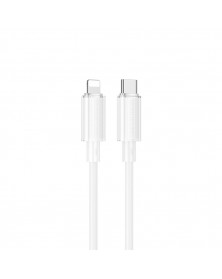 Кабель  Type C - 8-pin Borofone BX112 1.0 m,3.0A, White, коробочка пластик, PD 27W