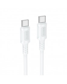 Кабель  Type-C - Type-C Borofone BX111 1.0 m,3.0A, White, коробочка Пластик, PD60W