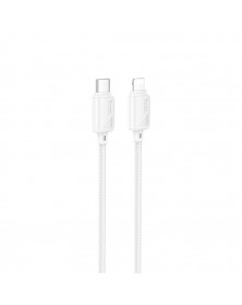 Кабель  Type C - 8-pin Hoco X113 1.0 m,3.0A, White, коробочка Нейлон PD 27W