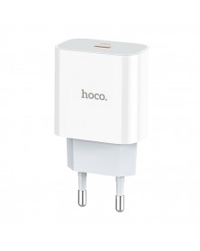 Сетевое Зарядное Устройство 220V- 1*Type-C выход   Hoco C  76A  3.0A White,..