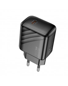 Сетевое Зарядное Устройство 220V- 1*Type-C выход   Hoco CS  24A  3.0A Black..