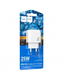 Сетевое Зарядное Устройство 220V- 1*Type-C выход   Hoco CS  53A  3.0A White..