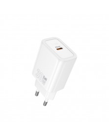 Сетевое Зарядное Устройство 220V- 1*Type-C выход   Hoco N  62  3.0A White, ..