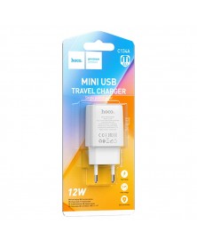 Сетевое Зарядное Устройство 220V- 1*USB выход   Hoco C134A  2.1A White..