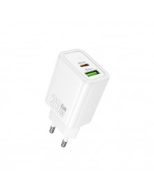 Сетевое Зарядное Устройство 220V- 1*Type-C выход + 1*USB  Hoco N  61  3.0A ..