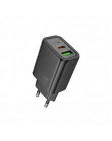 Сетевое Зарядное Устройство 220V- 1*Type-C выход + 1*USB  Hoco N  61  3.0A ..